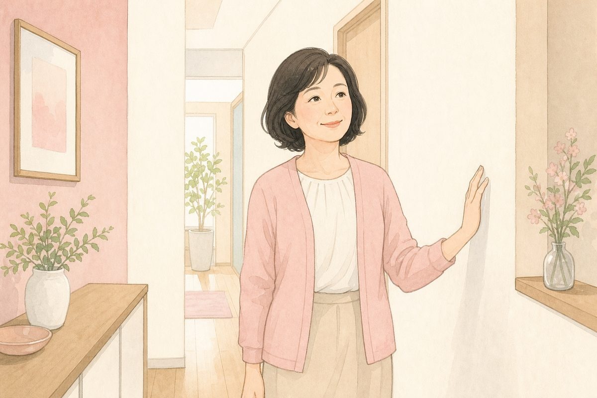 直腸瘤・直腸脱の症状と向き合う女性のイラスト
